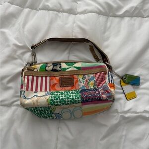 Vintage coach barrel bag